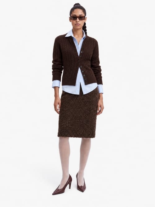 MSGM: Cardigan a trecce