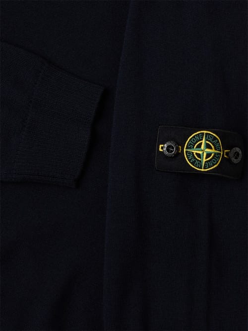 Stone Island Junior: Cotton blend knit sweater