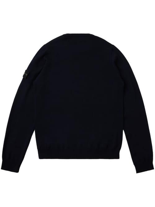 Stone Island Junior: Cotton blend knit sweater