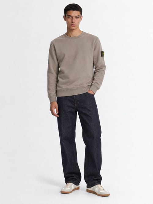 Stone Island: 棉质圆领卫衣