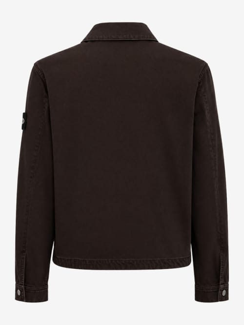 Stone Island: Cotton denim casual jacket