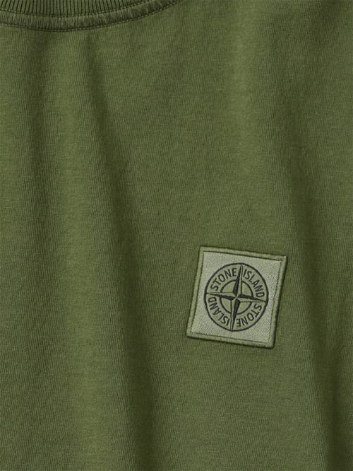 Stone Island Junior: 带有标志的棉质针织T恤