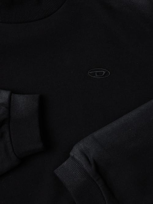 Diesel Kids: Cotton jersey turtleneck sweatshirt