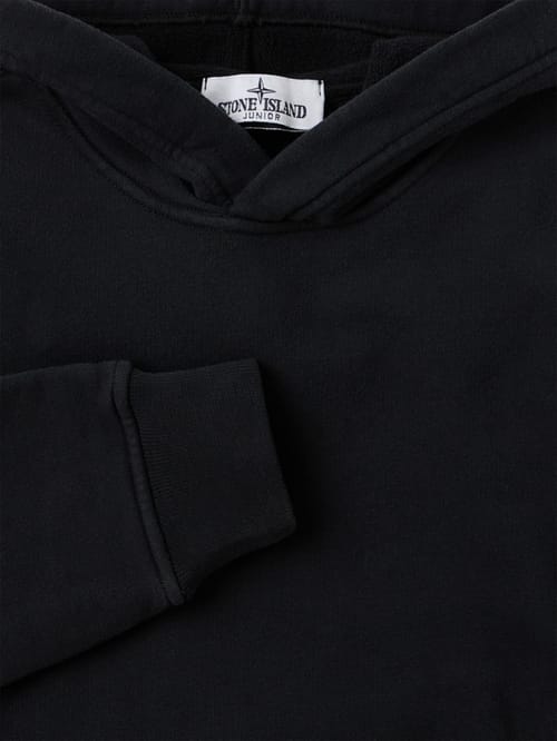 Stone Island Junior: 棉质连帽卫衣