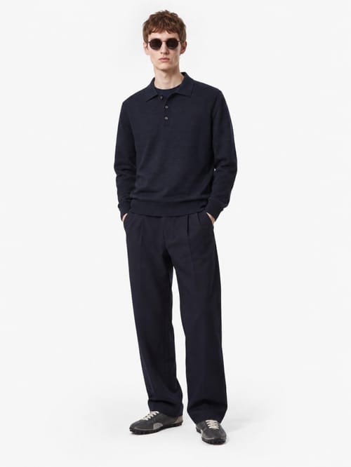 Dsquared2: D2 Upside Down Long Sleeves Polo