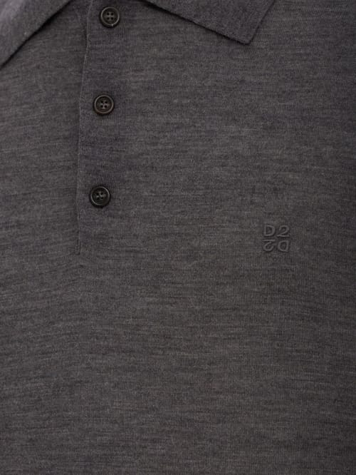 Dsquared2: D2 Upside Down Long Sleeves Polo