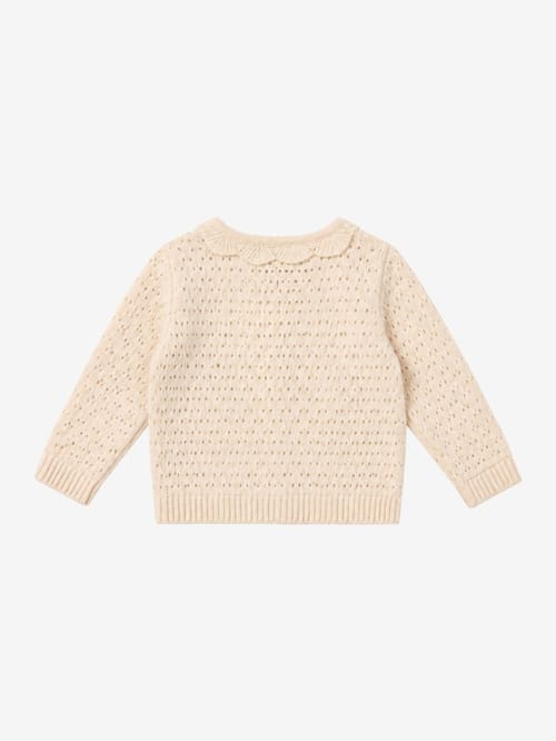 1 + IN THE FAMILY: Pointelle cardigan