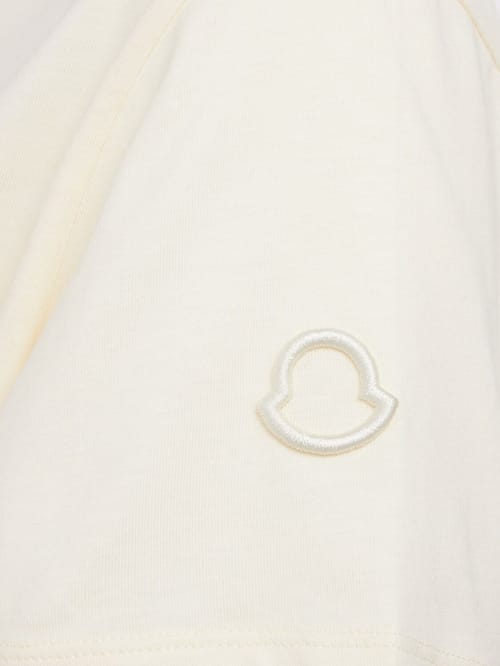 Moncler: 刺绣标志棉质T恤