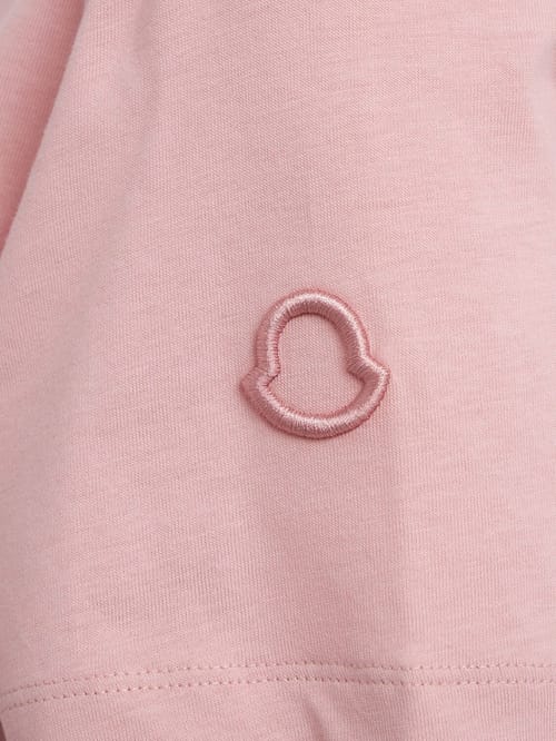Moncler: 刺绣标志棉质T恤