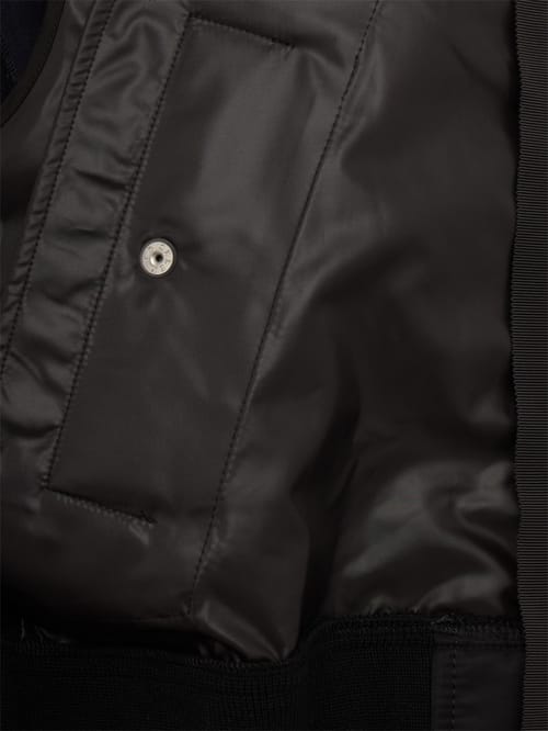 Sacai: Cropped nylon twill zip-up hoodie