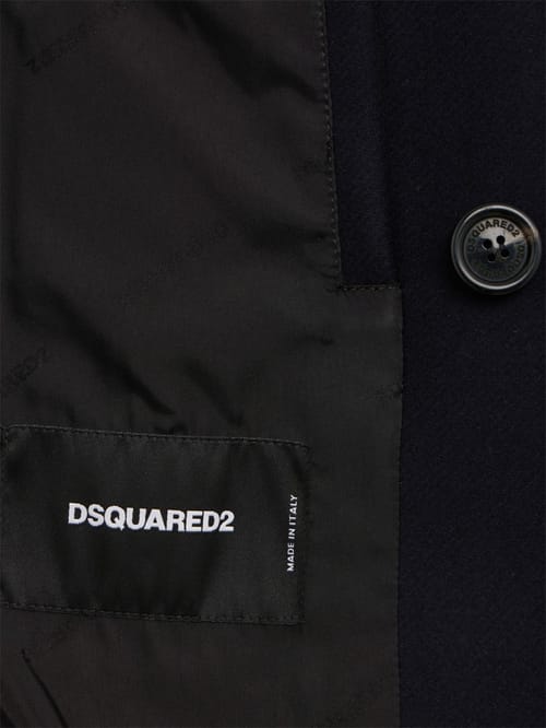 Dsquared2: Felted Wool Peacoat