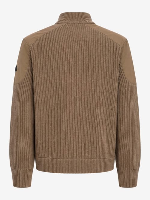 Moose Knuckles: Magnus hybrid wool knit jacket
