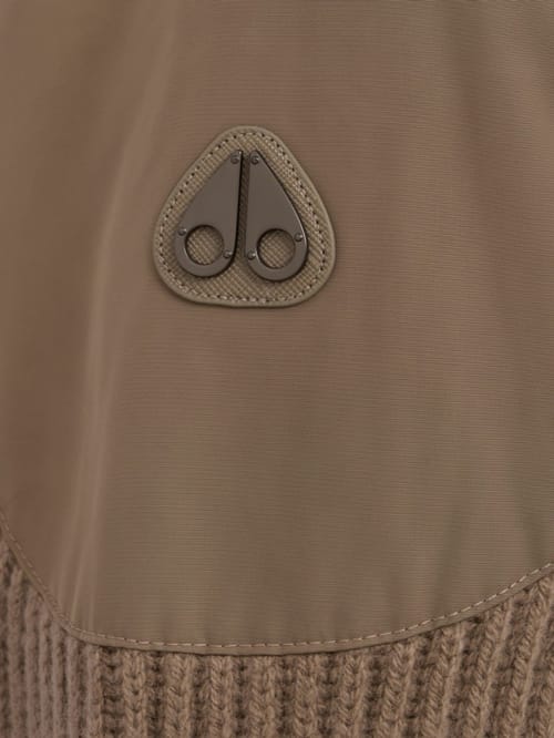 Moose Knuckles: Magnus hybrid wool knit jacket