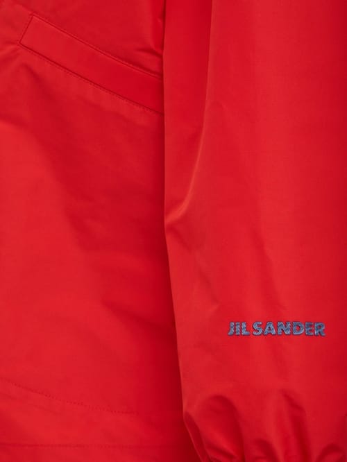 Jil Sander: Giacca in poliestere con logo