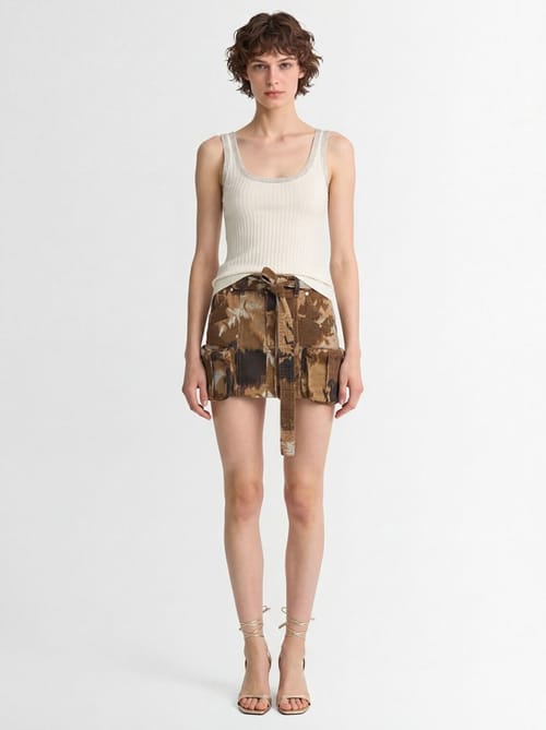 Blumarine: Cargo mini skirt