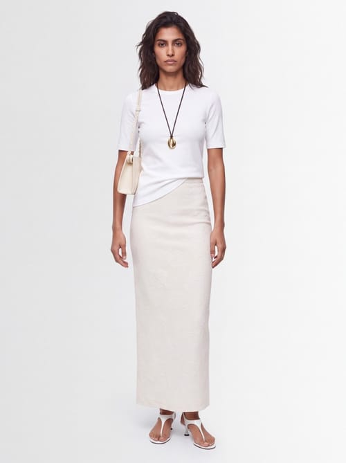 Giuseppe Di Morabito: Cotton blend long skirt
