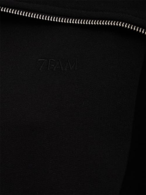 7 For All Mankind: High neck zip hoodie