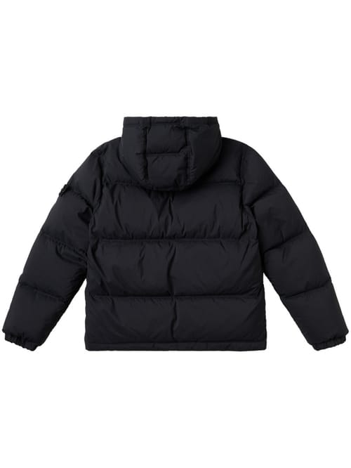 Stone Island Junior: 连帽尼龙羽绒夹克