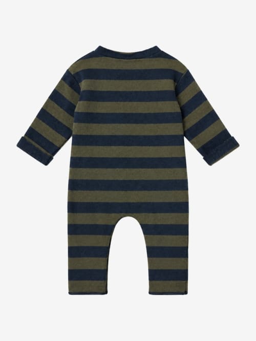 1 + IN THE FAMILY: Striped romper with pocket