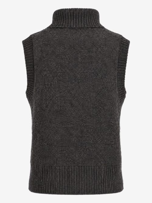 LA PISCINE: Knit turtle vest