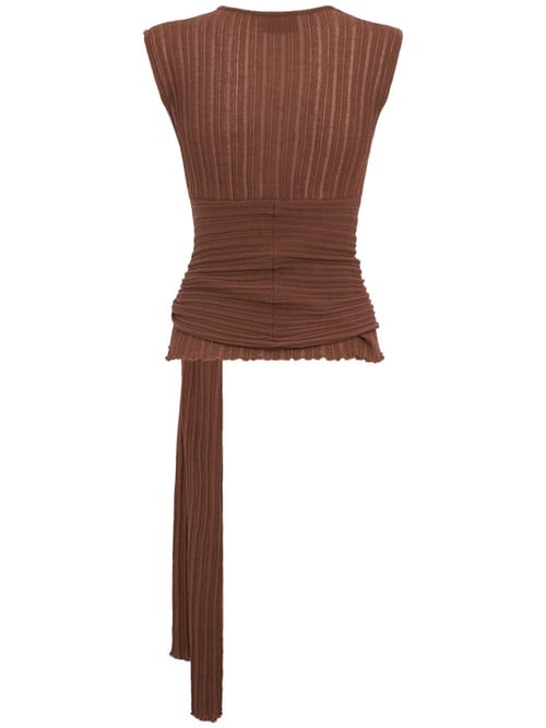 Giuseppe Di Morabito: Knotted jersey top