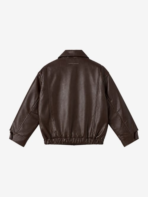 MM6 Maison Margiela: Leather jacket