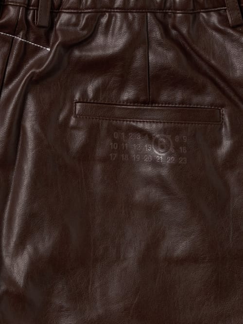 MM6 Maison Margiela: Leather pants