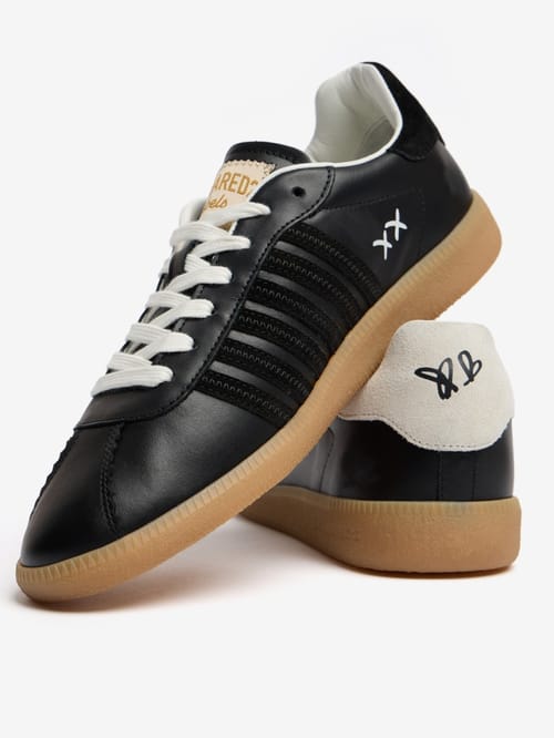 Dsquared2: Leather & poly logo sneakers