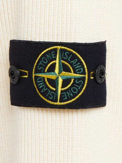 Stone Island: 罗纹圆领毛衣