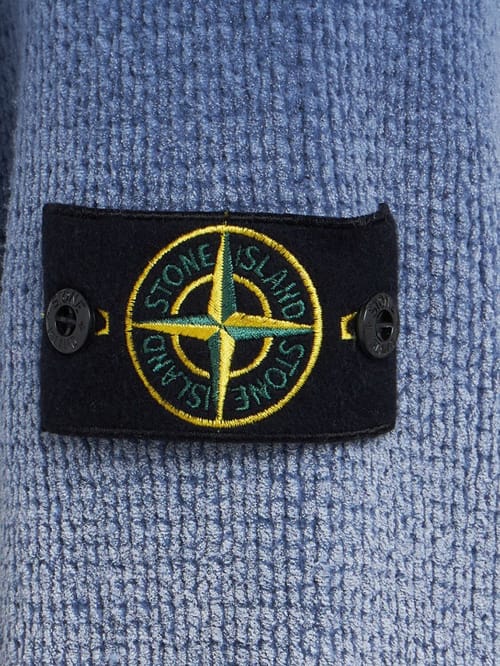 Stone Island: 长袖细节的圆领套头衫