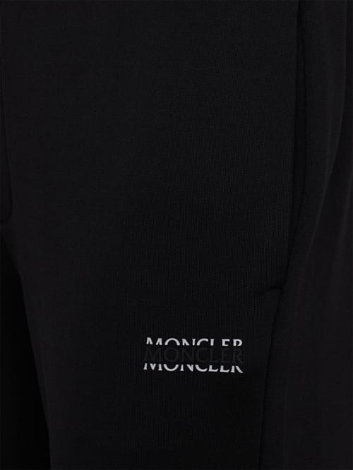 Moncler: 带松紧带的锥形裤