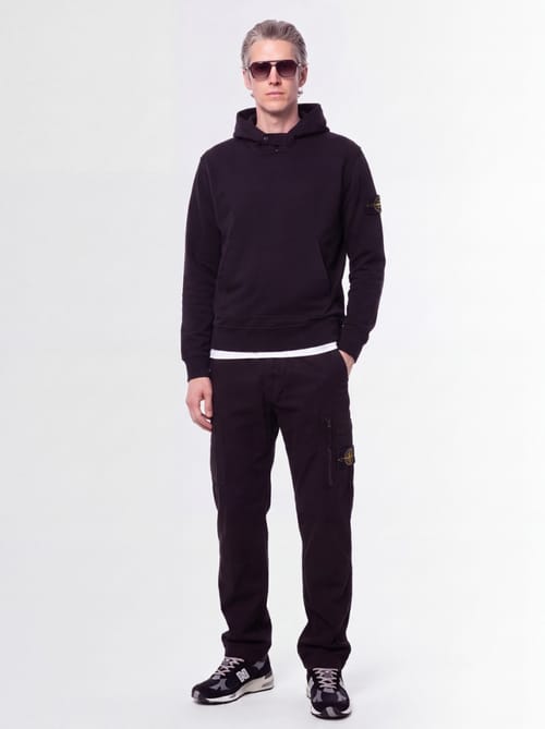 Stone Island: 徽标棉质帽衫