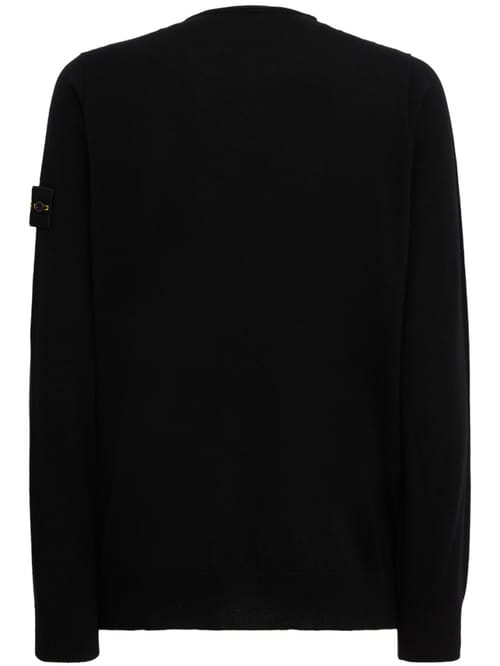 Stone Island: logo 圆领针织毛衣