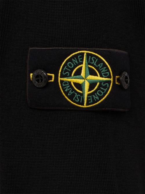 Stone Island: logo 圆领针织毛衣