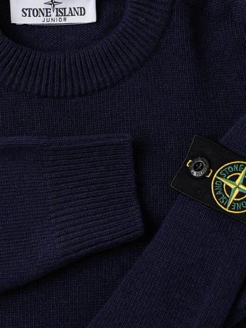 Stone Island Junior: Maglione girocollo con badge