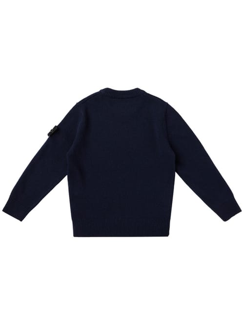Stone Island Junior: Maglione girocollo con badge