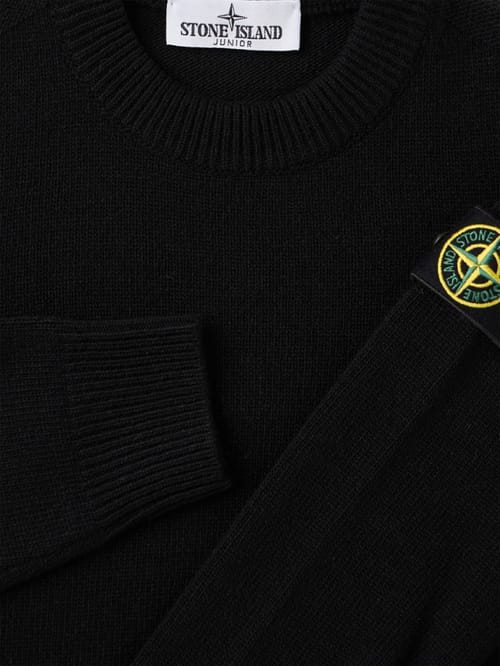 Stone Island Junior: Maglione girocollo con badge