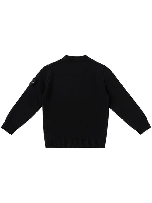 Stone Island Junior: Maglione girocollo con badge