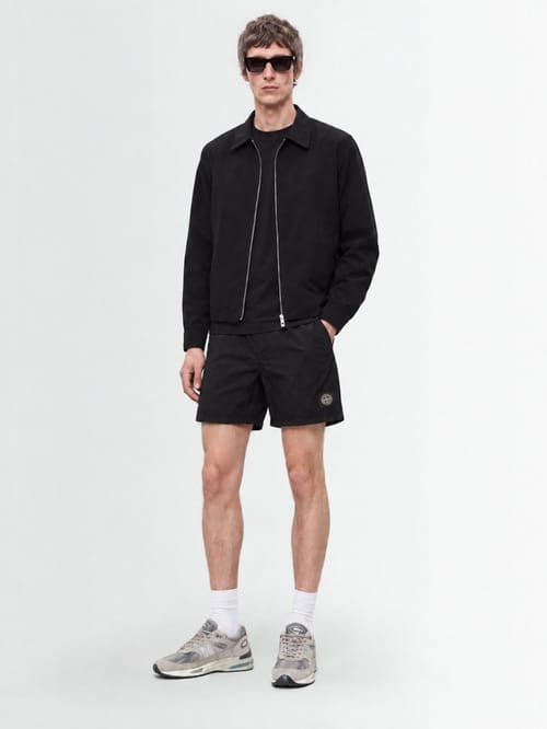 Stone Island: 徽章短裤
