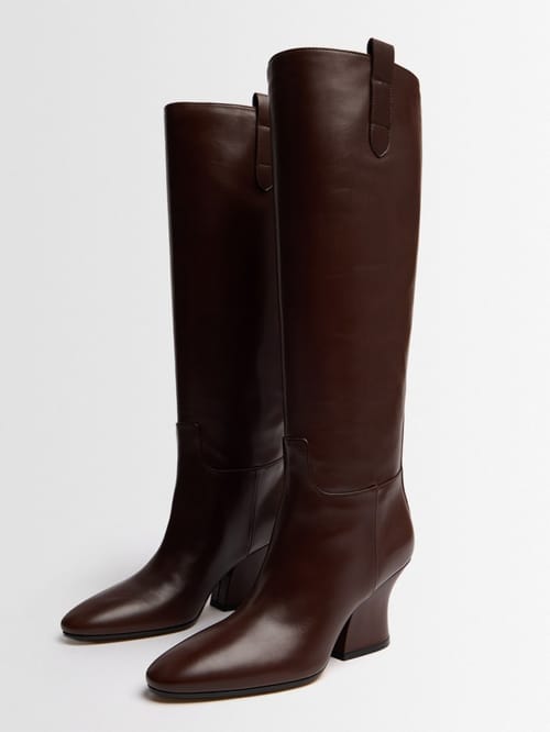 Jil Sander: Lange Stiefel aus Kalbsleder