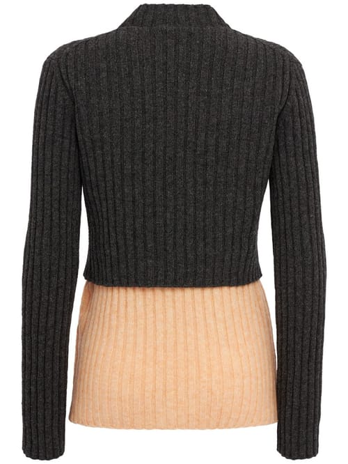 Jil Sander: Wool double-layer sweater