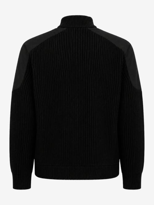 Moose Knuckles: Magnus hybrid wool blend knit jacket