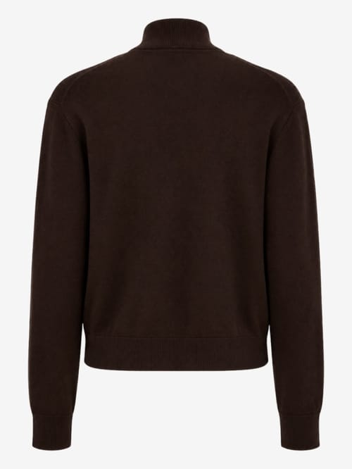 DIANA STUDIO: Merino wool bomber jacket w/zip closure