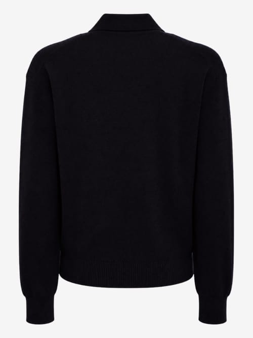 DIANA STUDIO: Merino wool knit polo with zip closure