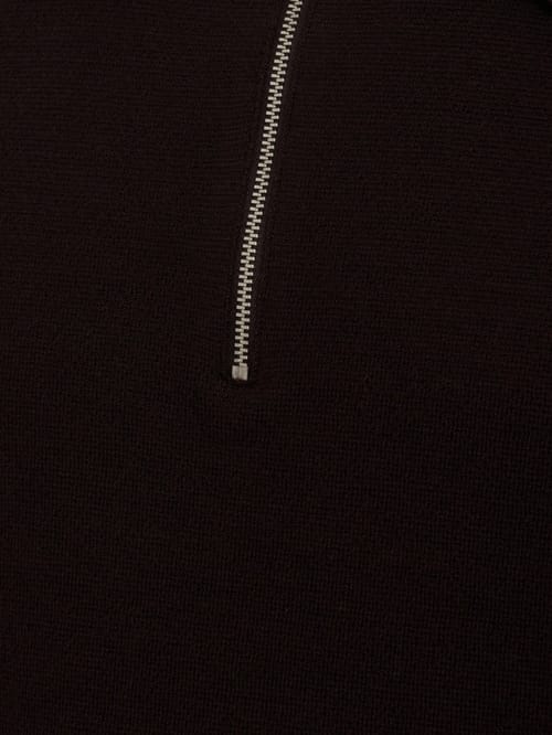 DIANA STUDIO: Merino wool knit polo with zip closure