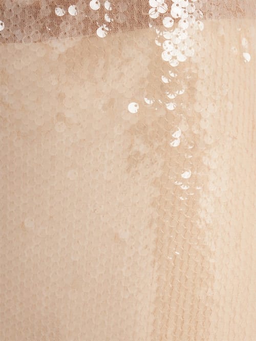 Giuseppe Di Morabito: Metallic mesh long skirt