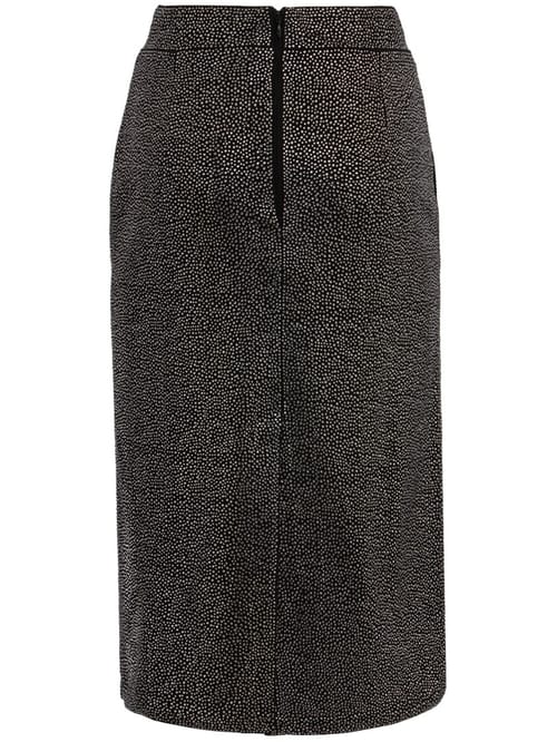Giuseppe Di Morabito: Metallic mesh midi skirt