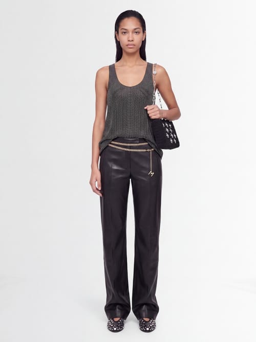 Giuseppe Di Morabito: Metallic mesh top