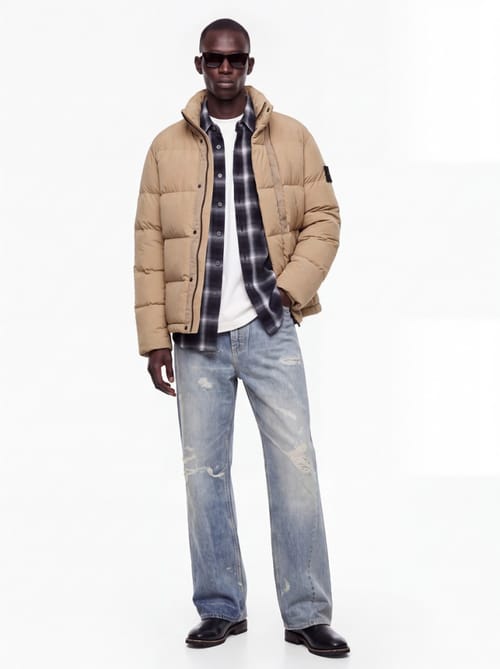 Stone Island: Nylon down jacket