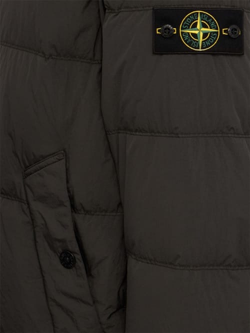 Stone Island: 尼龙连帽羽绒外套